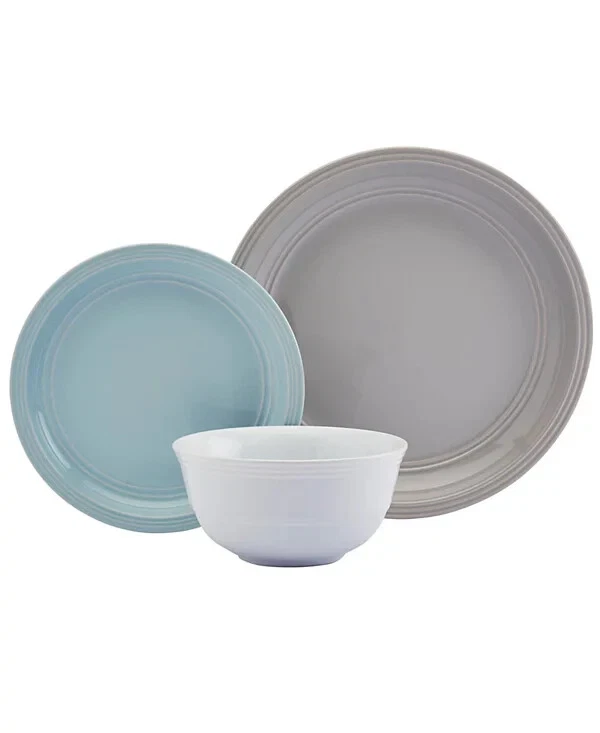 Tabletops Unlimited Farmhouse Multicolor 11 Pc. Dinnerware Set, Service for 4 - Image 2 of 4