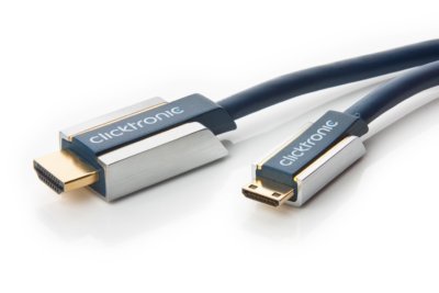 Clicktronic Advanced 2m HDMI / mini-HDMI Adapterkabel mit Ethernet (HDMI A /