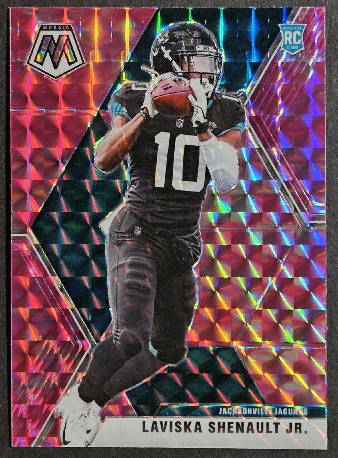 2020 Panini Mosaic Pink Camo Prizm #217 Laviska Shenault Jr. Rookie RC Jaguars