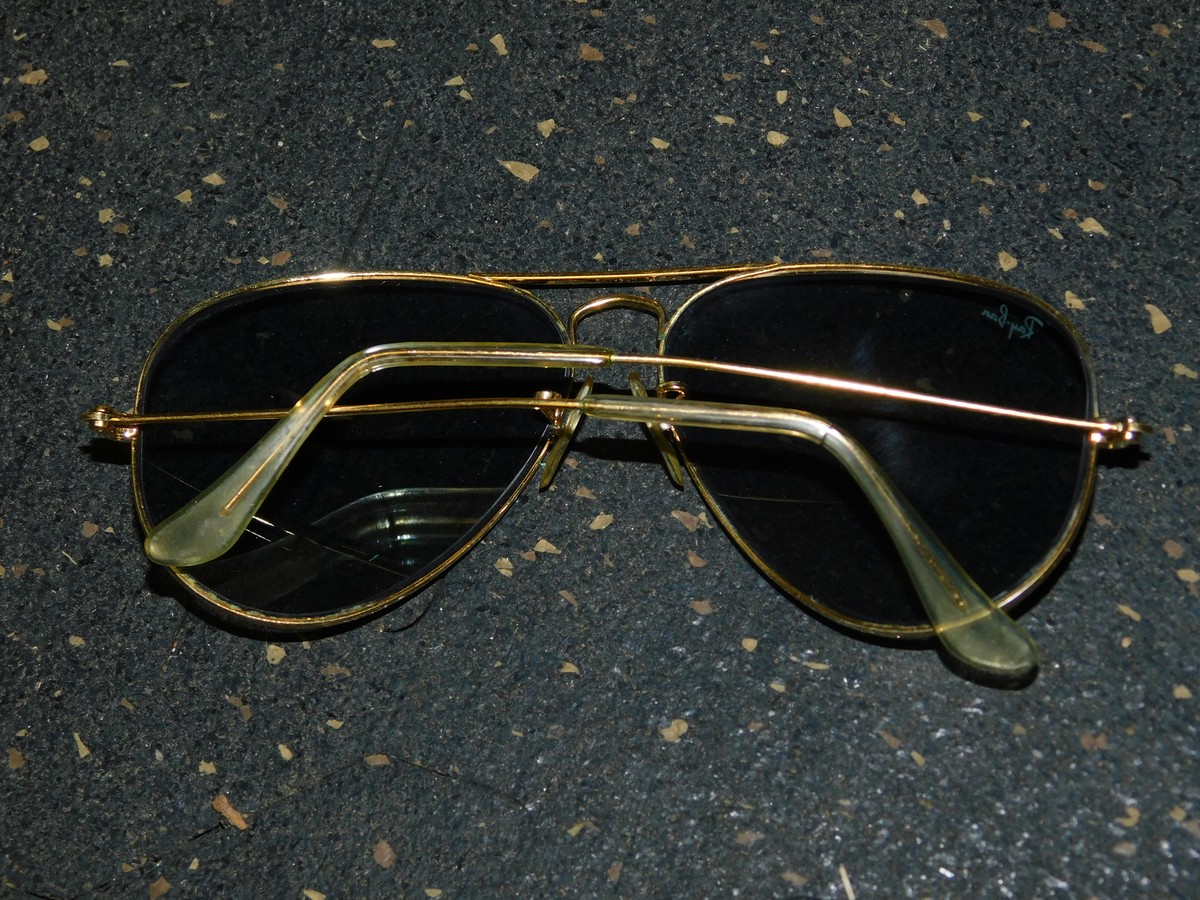 Ray Ban Vintage Aviator Sunglasses Marked B&L Ray-Ban USA 1980s | eBay