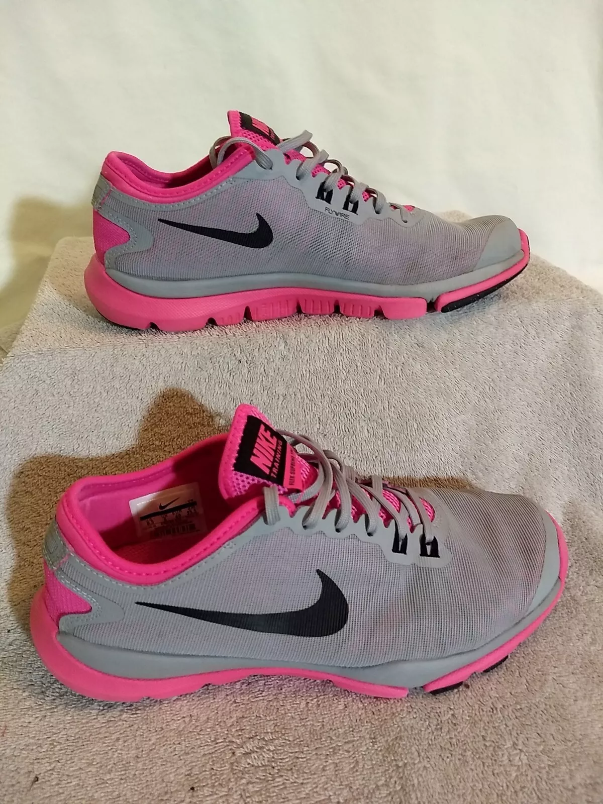 Chaussures Nike (WMNS) Flex Supreme TR 4 gris rose (819026 010), taille : 8,5 #JP3 42