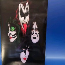 RARE - KISS POSTER IMPORT THE ORIGINALS ALIVE II LOVE GUN DESTROYER LP 13" X 28"