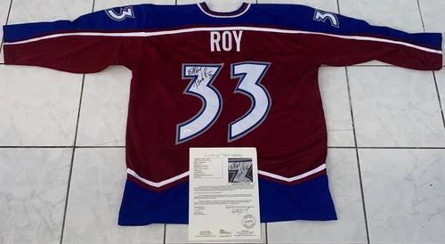 Patrick Roy Signed Autographed Colorado Avalanche Custom Hockey Jersey JSA LOA