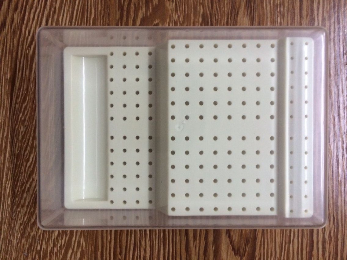 Dental Bur Block Holder With Lid - Plastic Station Holds 168 Burs For RA & FG Dental Tools