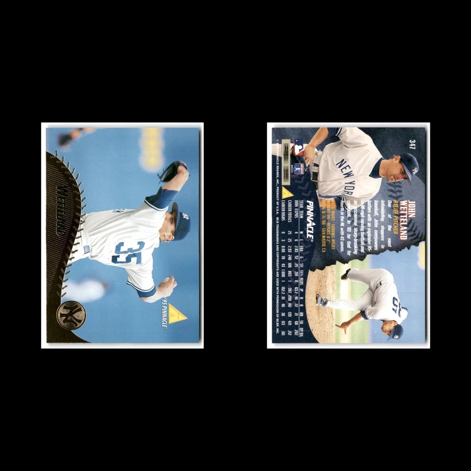 John Wetteland #347 1995 Pinnacle New York Yankees Baseball Card MLB NM - Image 3 of 3