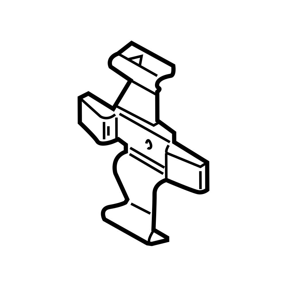 Genuine OEM Front Disc Brake Anti-Rattle Clip For BMW 34116872574  