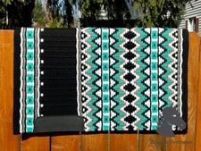 Western Horse Saddle Pad Blanket 100% New-Zealand Wool - Custom Your own Design