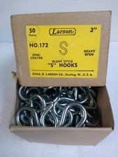 Larson No. 172 schwere offene S Haken - 3 Zoll 50er Karton 1161401