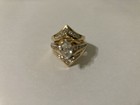Ladies Diamond Ring - w/3 Bands (14Kt Yellow Gold). Ring Size: 5 — photo 1