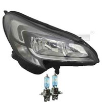 Scheinwerfer Links Blende Verchromt H7/H7 FüR Opel Corsa E X15 Inkl. Lampen