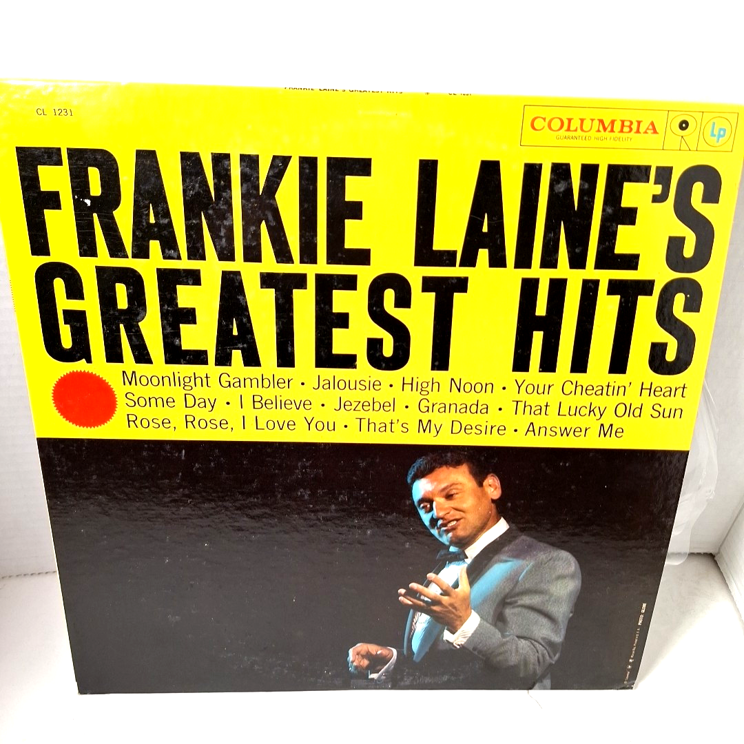 Frankie Laine's Greatest Hits 1958 Vinyl LP Record Columbia CL