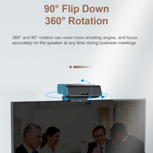 High Definition Widescreen Webcam Computer Usb Free Drive Noise Reduction Laptop - Afbeelding 3 van 8