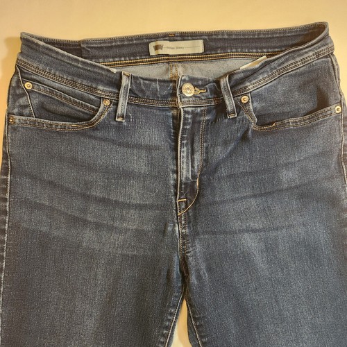 Levi's Womens Jeans Size 12 W 31 L 23 Mid Rise Skinny Ankle Blue Medium Wash - Picture 2 of 19