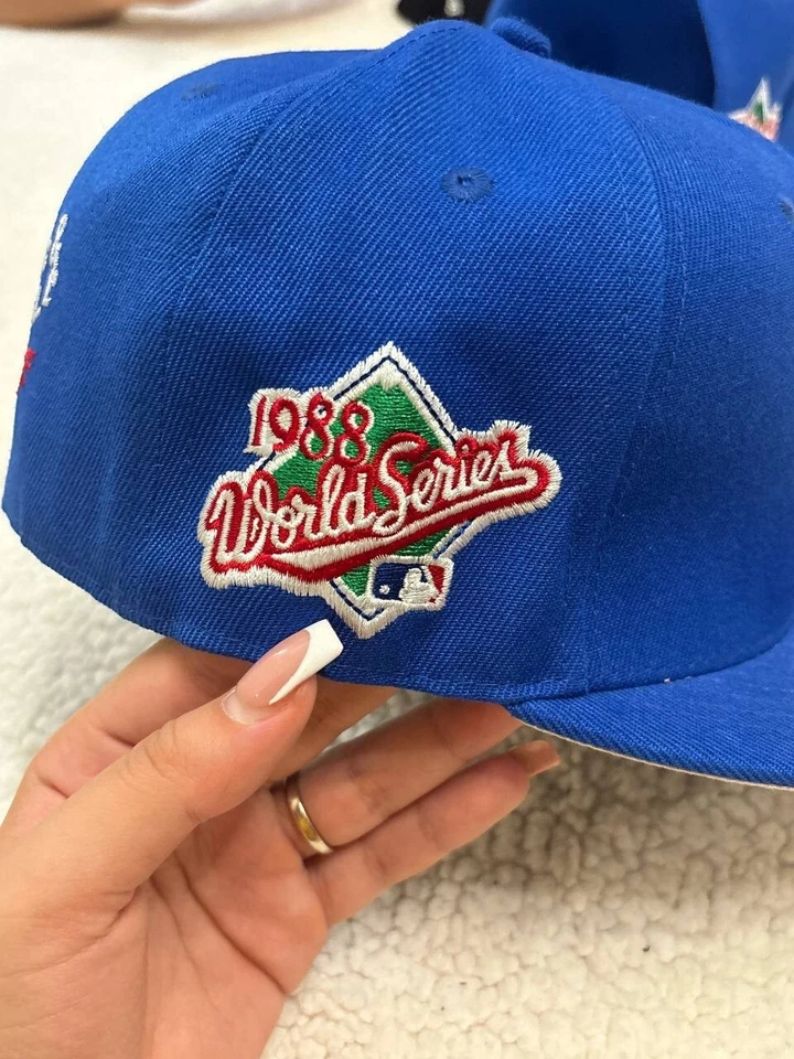 New Era Cap Los Angeles Dodgers 7 1/2 - Blu 59FIFTY 1988 World Series 59.6 cm - Immagine 2 di 4