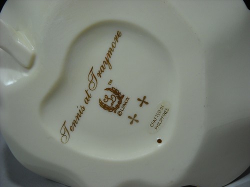 Lenox Victorian Lady of Fashions Tennis At Traymore 24KT Gold COA NO Box - Picture 11 of 11