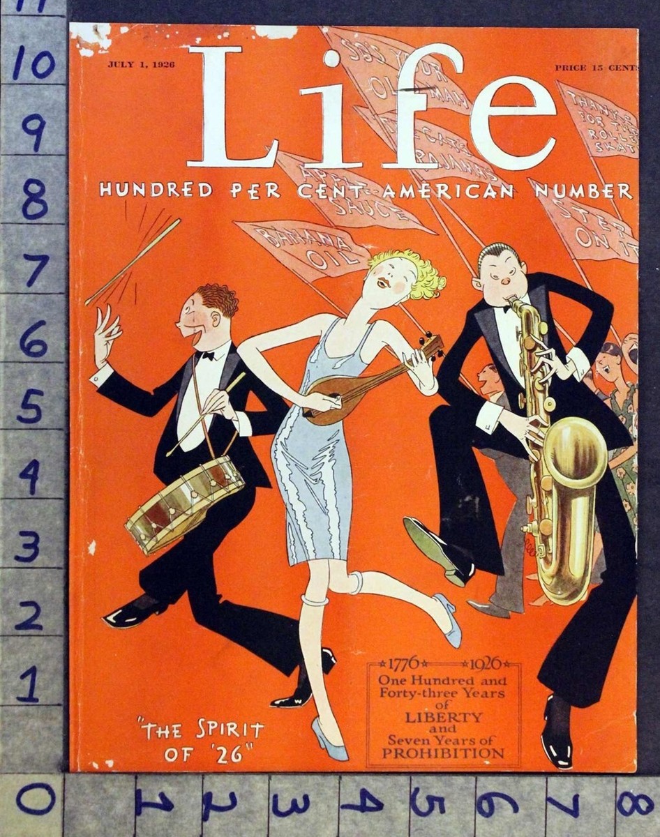 1926 JOHN HELD JR FLAPPER DANCE MUSIC BAND ROAR TWENTIES
