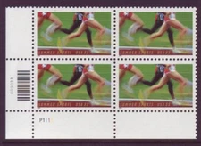 #3397 SUMMER SPORTS. MINT PLATE BLOCK. F-VF NEVER HINGED! 