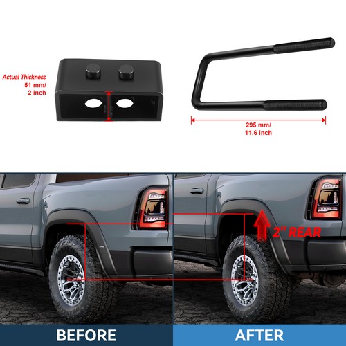 Fits 2004-2020 2016 2018 Ford F-150 Pickup 2" Front & 2" Rear Leveling Lift Kit - Picture 11 of 11