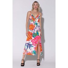 Walter Baker Cozumel Natasha Floral Midi Dress 2 EUC