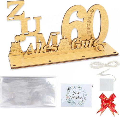 Johiux Geschenke zum 60 Geburtstag Frau Mann,Geldgeschenke Geburtstag 60 Alles. - Bild 2 von 9
