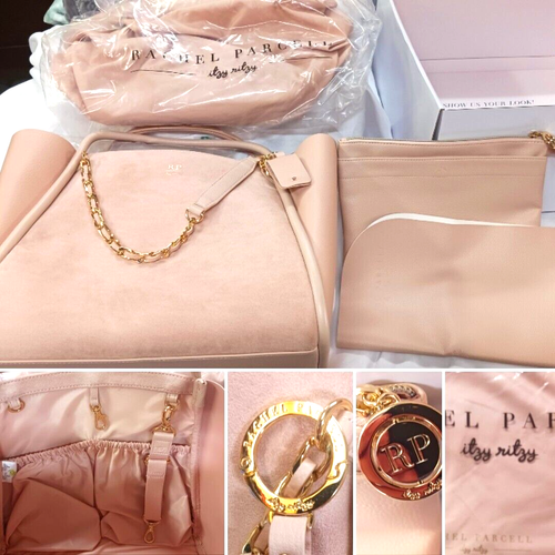 RACHEL PARCEL FOR ITZY RITZY BOSS TOTE DIAPER BAG LIMITED EDITION LIGHT PINK