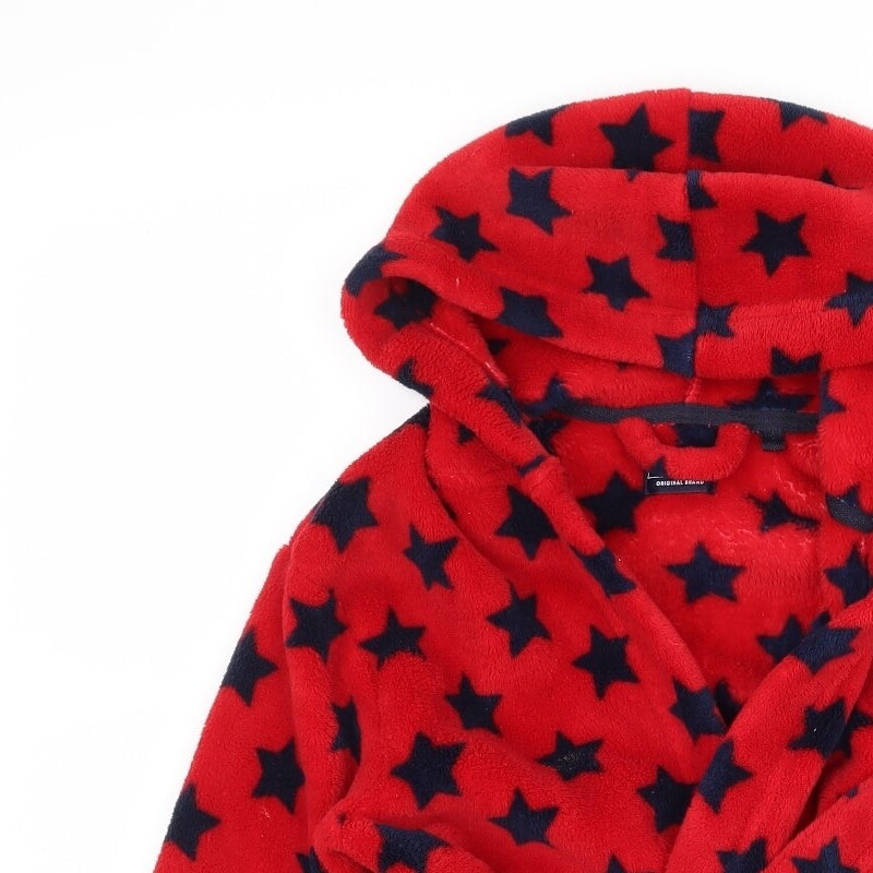 NEXT Boys Red Polyester Blend Robe Size 3-4 Years Tie Star image 5