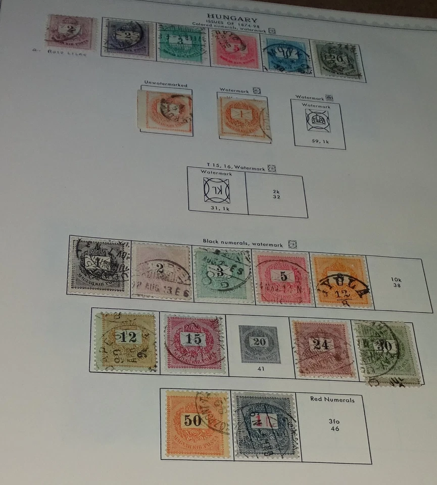 Álbum de estampillas de Hungría de una venta de bienes raíces (tiene unos 800 sellos de los años 1870-1960) Foto 4 de 4