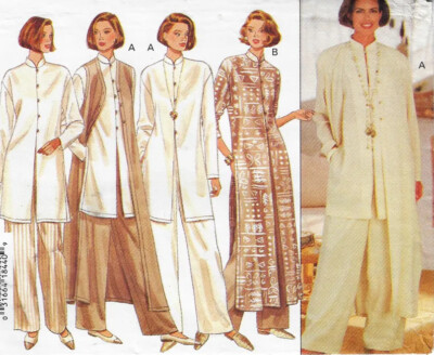 Butterick Sewing Pattern 3256 Ellen Tracy Misses Vest Tunic Pants Sizes 6-10 UC