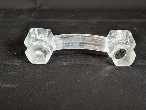 Set of 6 Vintage Clear Glass Drawer Handle Pulls 4.25"L with 3-1/8" On Centr NOS - Picture 4 of 7