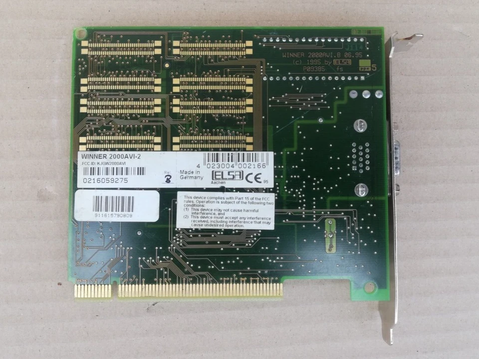 GOLD VERSION: ELSA WINNER 2000AVI-2 PCI vintage graphics adapter - S3 Vision968 - Image 3 of 3