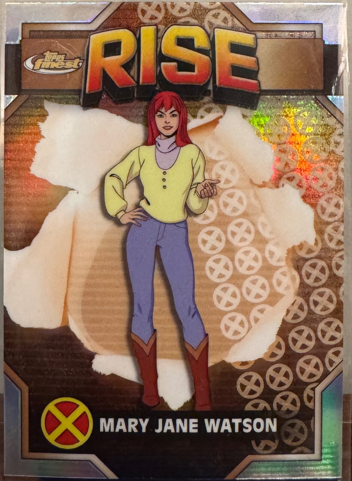 Mary Jane Watson 2025 Topps Finest X-Men '97 Rise Base Common #18