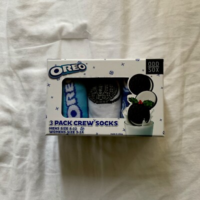 Oreo 3 Pack Crew Socks Men s Size 8-12 Womens Size 9-14 Odd Sox