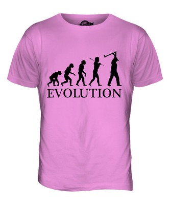 HOLZHACKEN EVOLUTION DES MENSCHEN HERREN T-SHIRT TEE SHIRT XS S M L XL 2XL 3XL