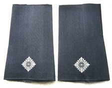 Aufschiebeschlaufen Luftwaffe Leutnant weiß/blau Bundeswehr Dienstgradabzeichen