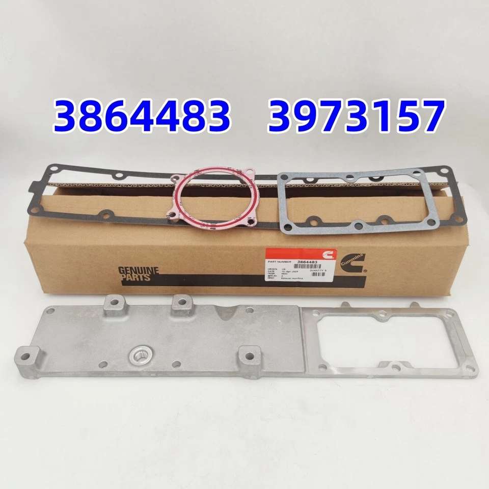 Intake Manifold Plenum Plate Cover3864483 Fit for Dodge Ram Cummins Heater 6.7L — 第 2/4 张图片