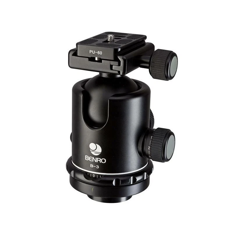 Benro B3 Double Action Ballhead with PU-70 Quick Release Plate for Benro Tripods - Image 4 of 4