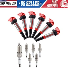 6x UF667 Ignition Coil and Spark Plug set For BMW 128i 328i 330i 528i 530i X3 X5
