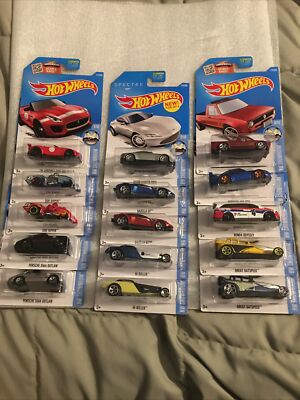 Hot Wheels 2016 Hw Showroom Series 15 Cars Nice Mix Of Variations New B119