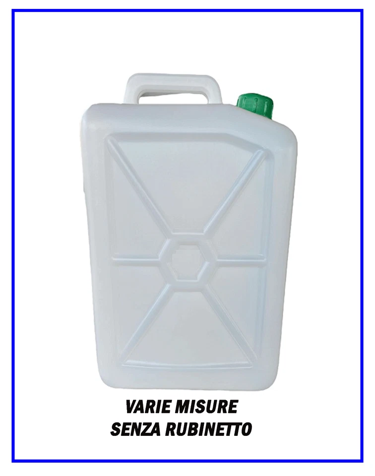 Tanica in Plastica Per Alimenti Fusto Bidone Acqua Olio Vino 5 10 15 25 30 litri - Immagine 3 di 3