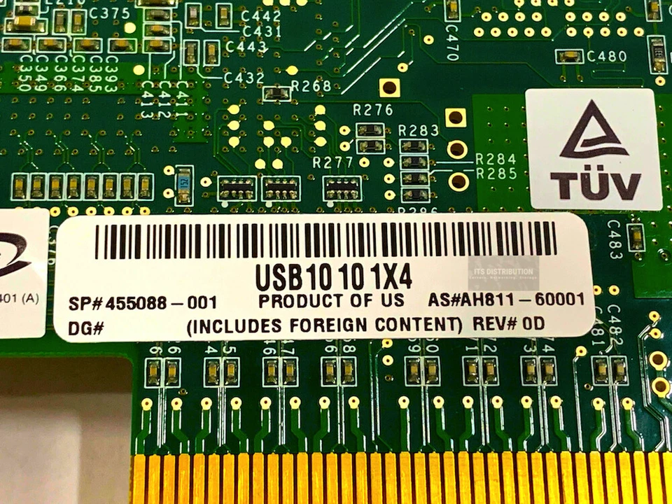 455088-001 I HP StorageWorks 4GB Quad Port Fibre PCI-E Adapter - Image 2 of 4