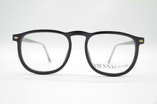 Vintage Viennaline 1512 90 Black Oval Glasses Eyeglass Frame NOS