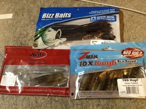 批量3 包柔软鱼饵bizz 鱼饵randy 的拨片zman 10x Tough Ebay