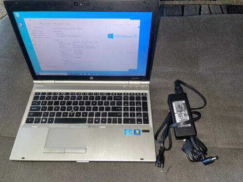 HP EliteBook 8560P 15.6" Laptop i5-2410M @2.3GHz 500GB HDD 8GB RAM, WINDOWS 10 - Picture 1 of 12