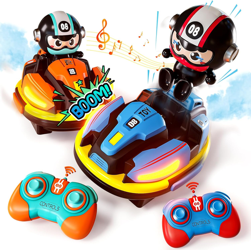 Remote Control Bumper Car Set of 2, RC Bumper Cars Ejecting for Kids Ages 6-12,