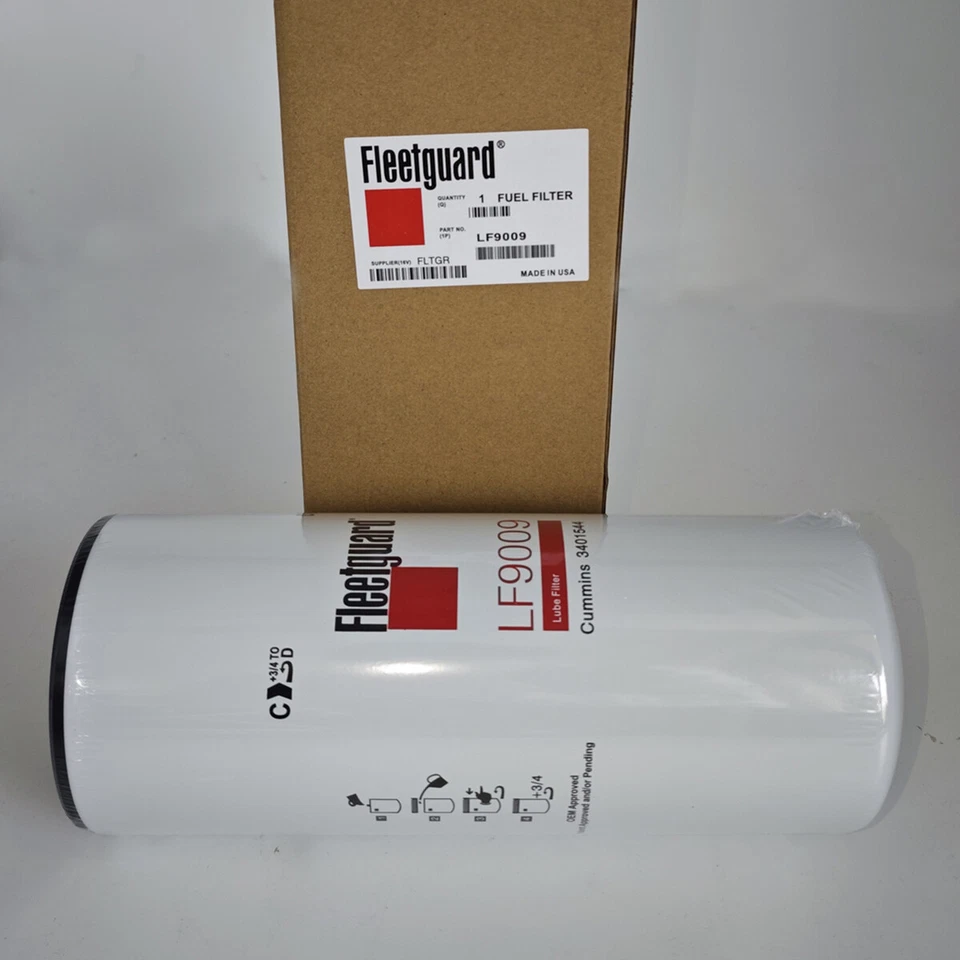Paquete de 6 filtros de combustible Fleetguard LF9009 NanoNet Cummins LF14009NN para Foton Auman Foto 3 de 4