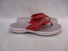 Women's, Clark, Cloudsteppers, Red Canvas, Flip Flop Sandals, Shoes, Size, 9