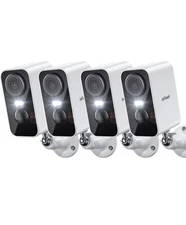 ieGeek Security Cameras Wireless Outdoor 4pcs, 2K 3MP Battery Powered WiFi CCTV