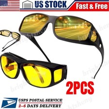 Sport Wrap Hd Night Driving Vision Hd Sunglasses Yellow High Definition Glasses