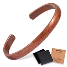 Pure Copper Healing Bracelet for Women Men, Adjustable Cuff