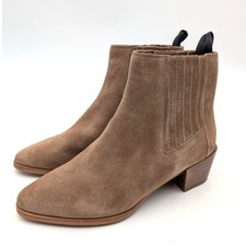 Rag Bone Rover Suede Chelsea Ankle Boots Women's Brown Size US6 EU36